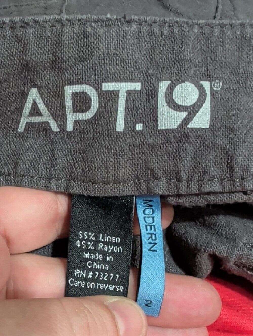Apt. 9 Modern Dark Charcoal Utility Pocket Shorts Women's 2