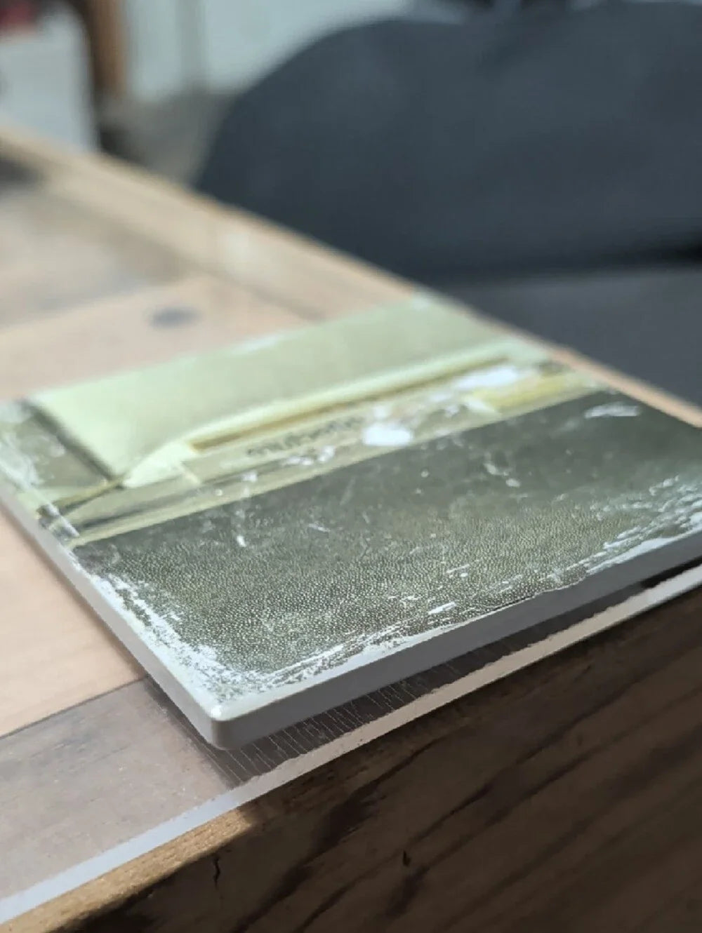 Neutral Two-Tone MCM Handcrafted Coaster