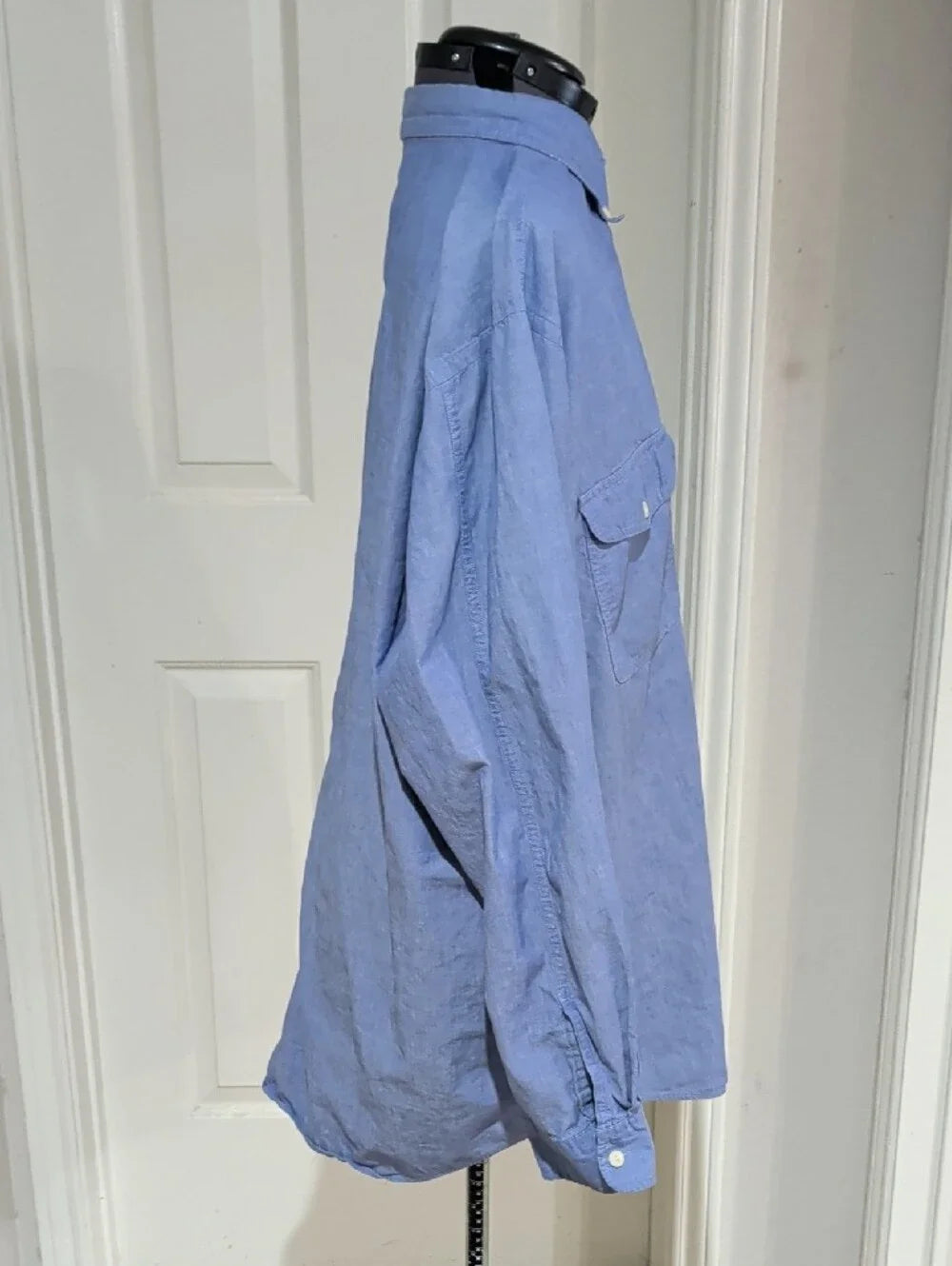 Nautica Light Blue Casual Button-Down Shirt with Dual Chest Pockets Men's XL