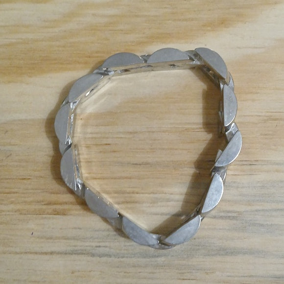 UNIQUE Chunky Silver Metal Chain Statement Bracelet
