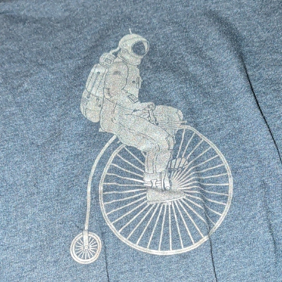 Primal Dark Blue Astronaut Bicycle Tee Men's Medium