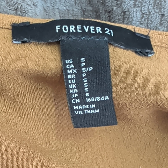 Forever 21 Shimmering Green Bodysuit S