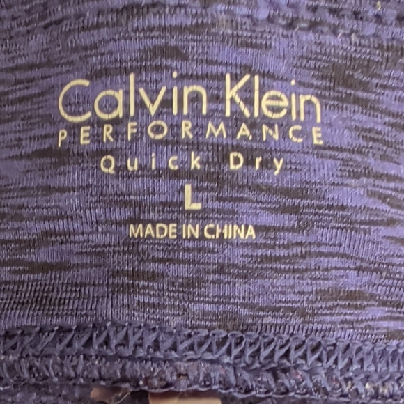 Calvin Klein Chic Navy Textured Leggings Large