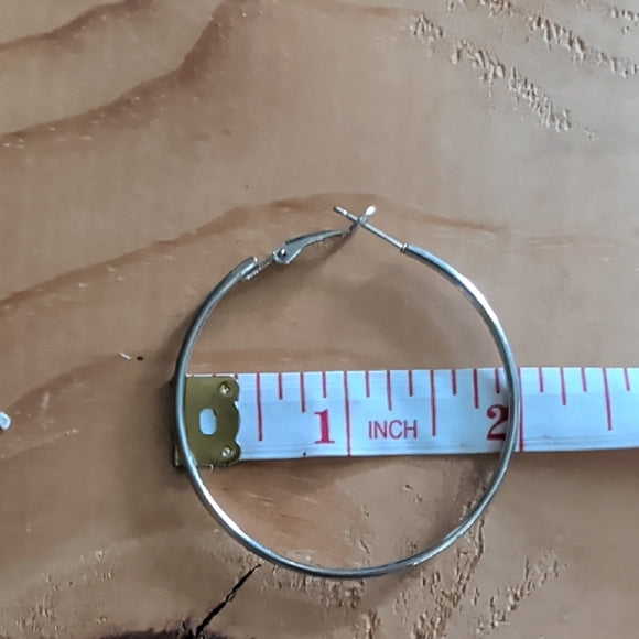 2'' Chic Silver Hoop Earrings