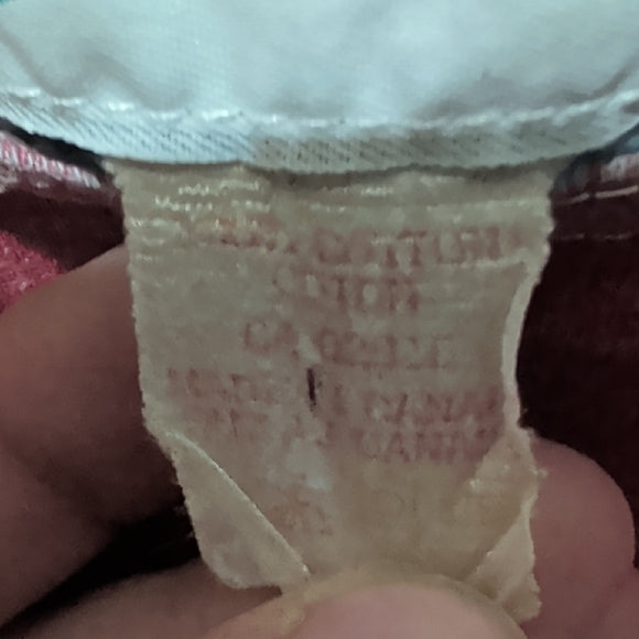 Vintage Budweiser Red and Teal Graphic Logo Tank Top Men's XL