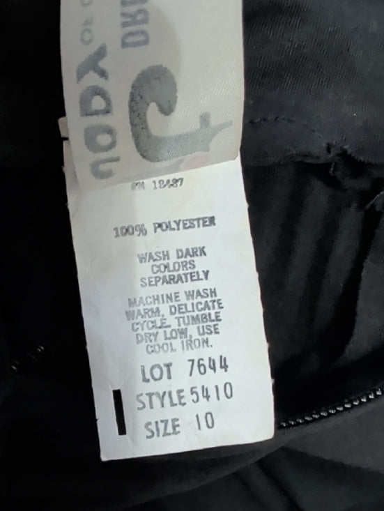 Vintage JT Dress Co Elegant Black Pleated Maxi Dress with Sheer Overlay Women 10