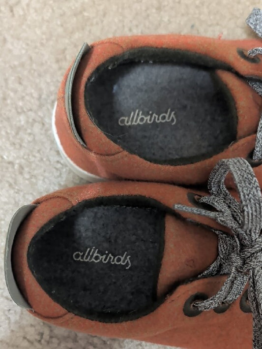 Allbirds Dust Orange Casual Lace-Up Sneakers Women's 8