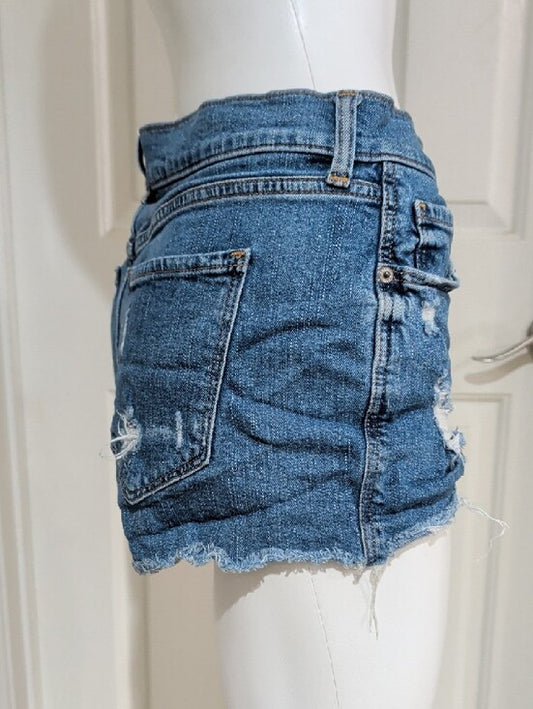 Old Navy Distressed Denim Jean Shorts - Blue Women's 6/Small