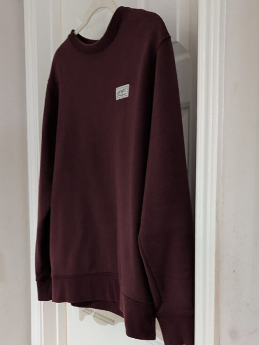 Eddie Bauer Men's Crewneck Sweater in Burgundy - Medium
