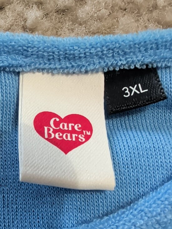 Care Bears Light Blue Top with Heart Logo Women's 3X