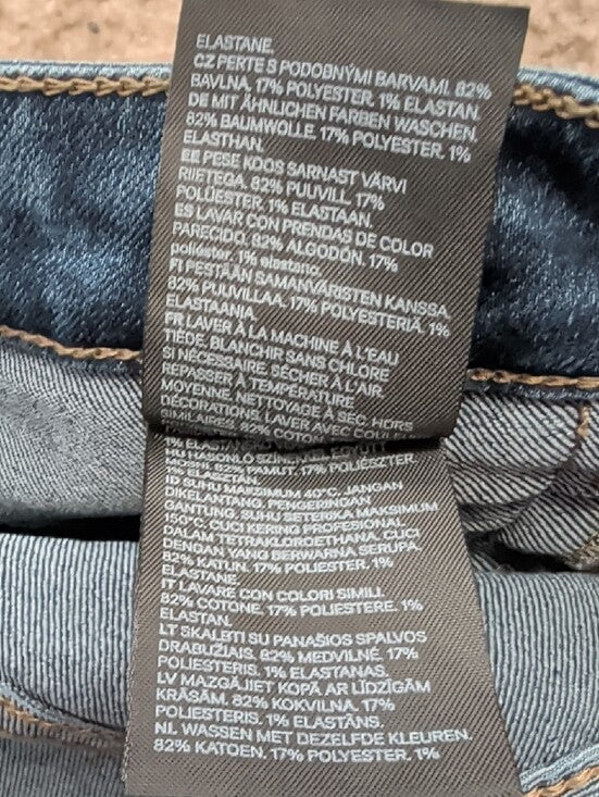 H&M Dark Wash High-Rise Skinny Jeans Women's 8
