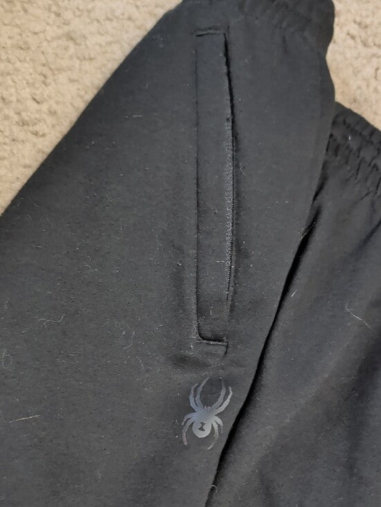 Spyder Black Pull-On Performance Sweatpants Men's Large
