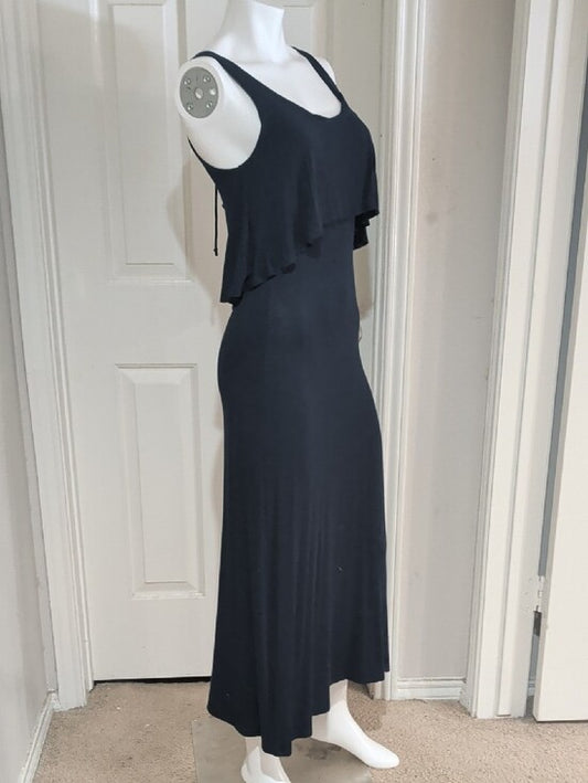 Rolla Coster Navy Layered Tank Maxi Tie-Back Dress Women's S/XS