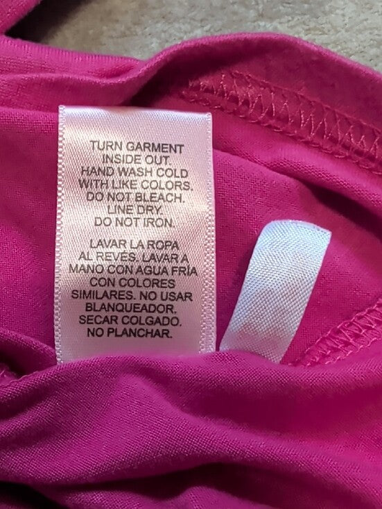 Y2K Retro Juicy Couture Fuchsia Pink Two-Piece Short Pajama Set Women's Medium VTG