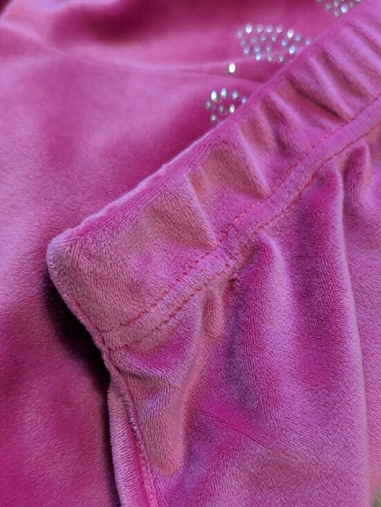 Juicy Couture Hot Pink Velour Athletic Shorts Women's Medium Y2K