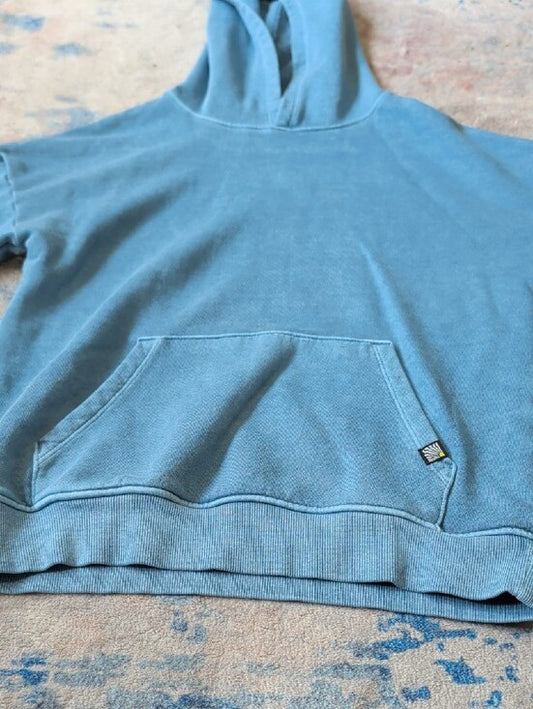 Cat & Jack Dusty Blue Scoop-Neck Pullover Hoodie Sweater Boys S (6-7)