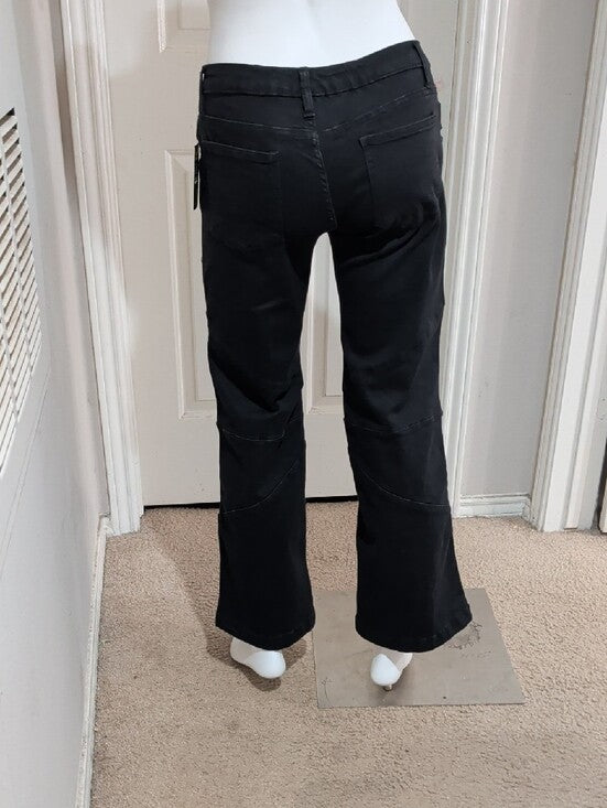 Love Trends Black Wide-Leg Jeans - Contemporary Panel Detail Women's 3