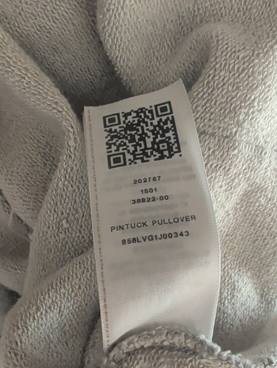 True Religion Heather Gray Cropped Drawstring Hoodie McBling Women's Medium Y2K