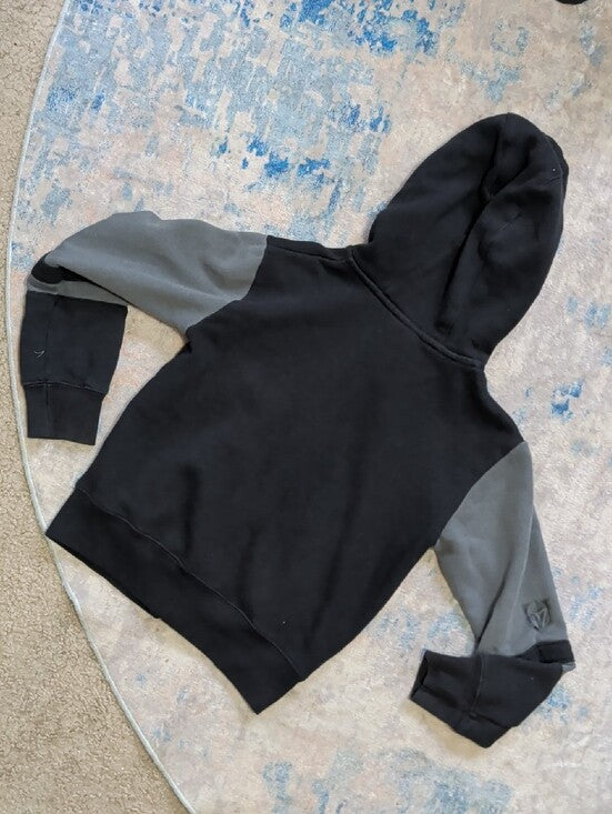 NHL Black and Gray Hooded Zip Puffer Jacket for Kids Boys 7 US