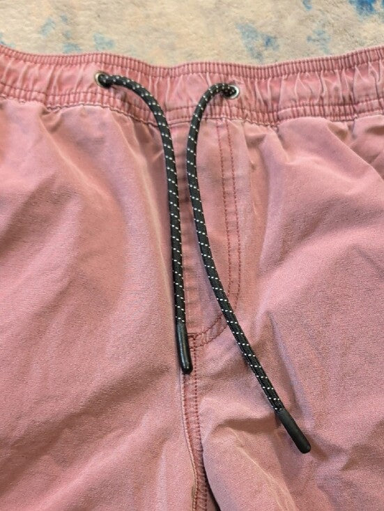 Bearbottom Clothing Men's Pink Athletic Drawstring Shorts Large - 5.5"