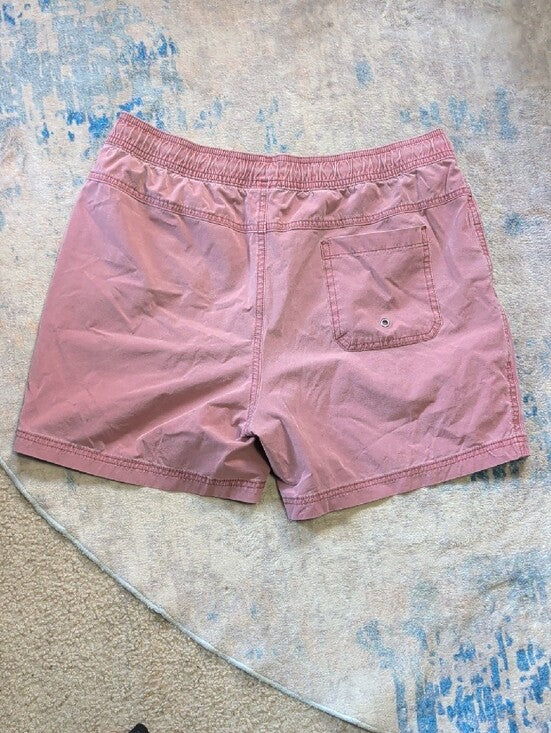 Bearbottom Clothing Men's Pink Athletic Drawstring Shorts Large - 5.5"