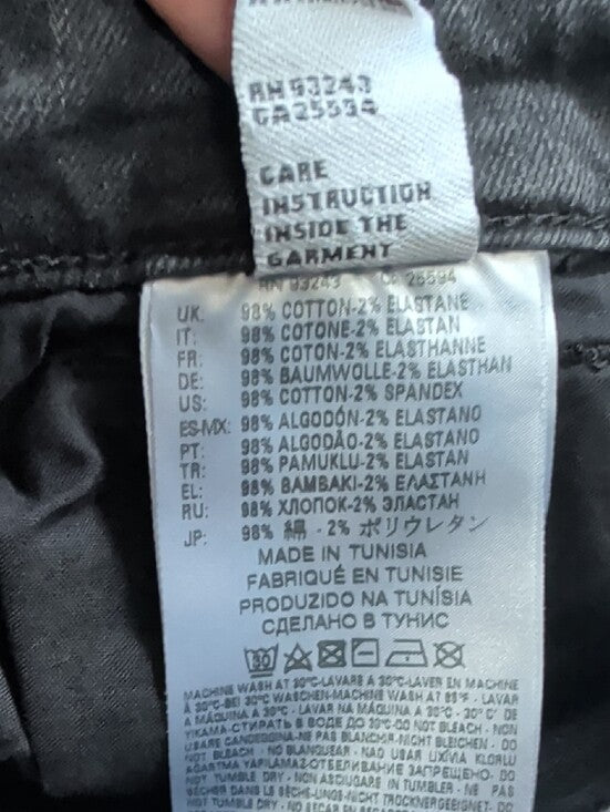 Diesel Skinny Low-Rise Jeans in Washed Black Women's 30 Y2K