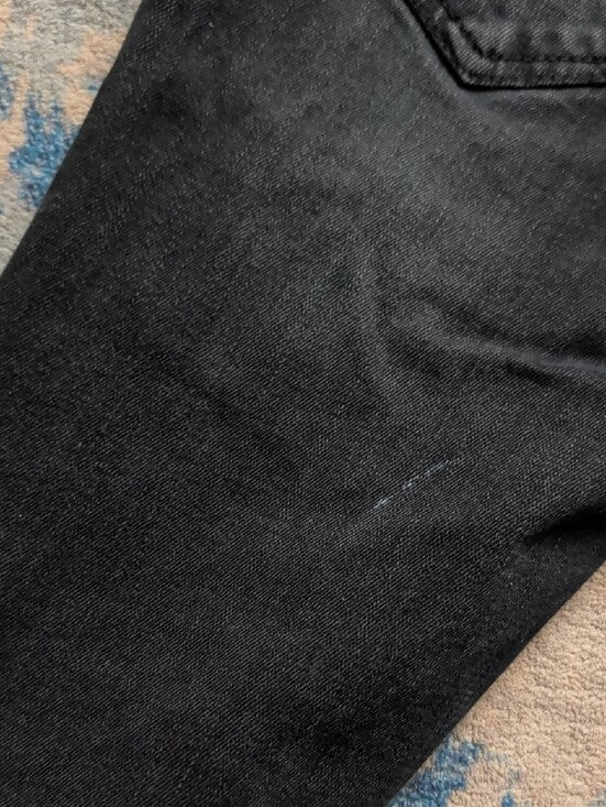 Diesel Kids Black Slim Fit Distressed Cut-Off Jeans Boy's 10 US