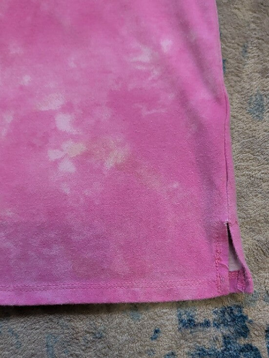 MTV Pink Tie-Dye Graphic Kids Tee Girls Large (10/12) US
