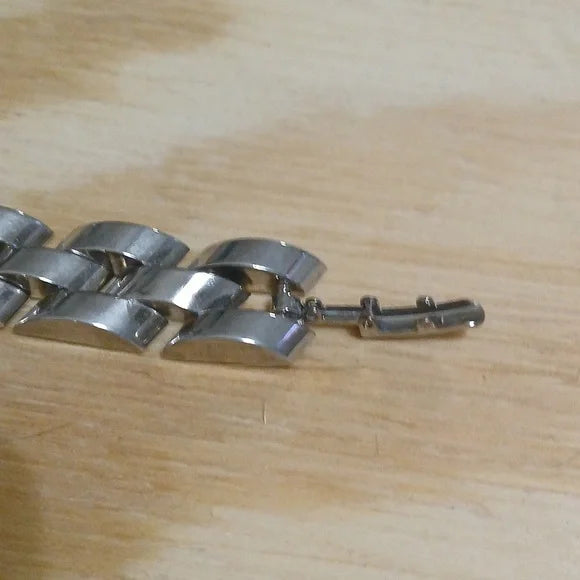 UNIQUE Chunky Silver Metal Chain Statement Bracelet