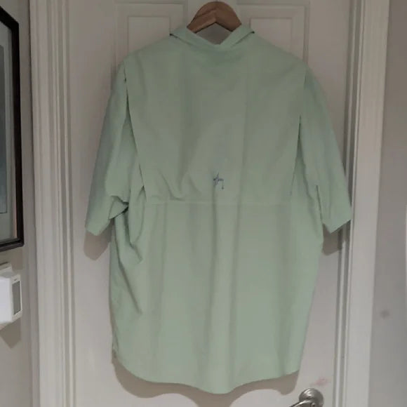 Guy Harvey Men's Light Green Casual Button Down Fishing/Camping Shirt XXL