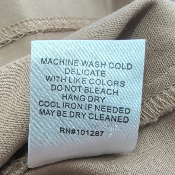 Vintage Alexia Admor Tan Button-Front Mini Dress Women's 10