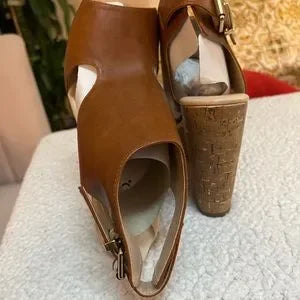 Bongo Bella Cognac Brown Wedges