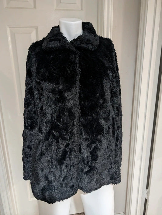 Weatherproof Vintage Faux Fur Fluffy Warm Jacket Women's Small