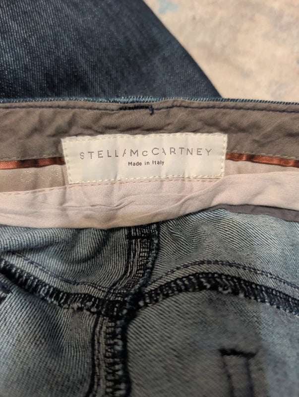 Women's Low-Rise Stella McCartney Premium Denim Straight Leg Jeans Women's W32/L