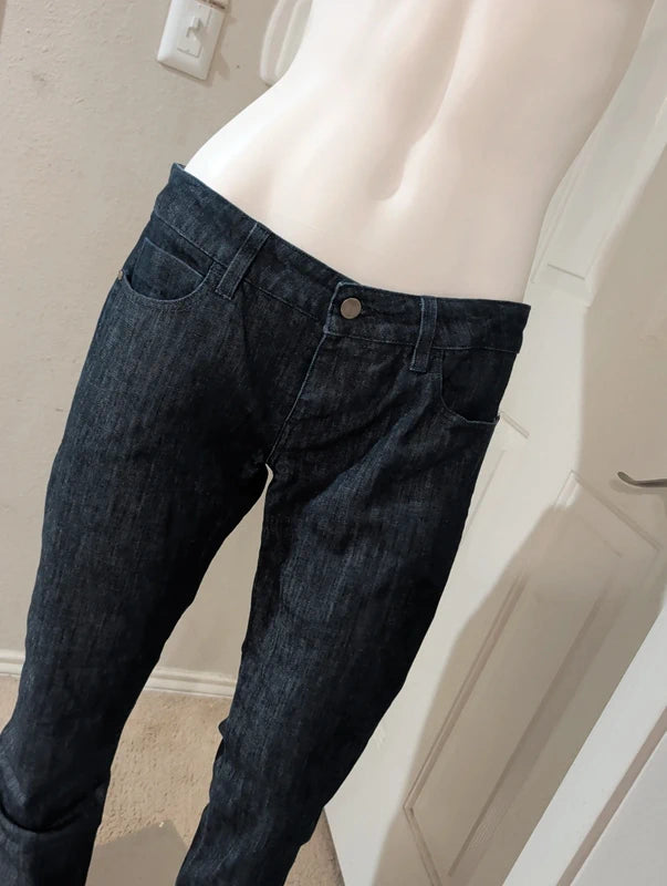 Women's Low-Rise Stella McCartney Premium Denim Straight Leg Jeans Women's W32/L