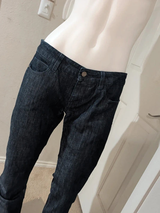 Women's Low-Rise Stella McCartney Premium Denim Straight Leg Jeans Women's W32/L
