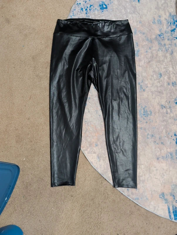 Wild Fable Shiny Black Skinny Leggings Women's XXL