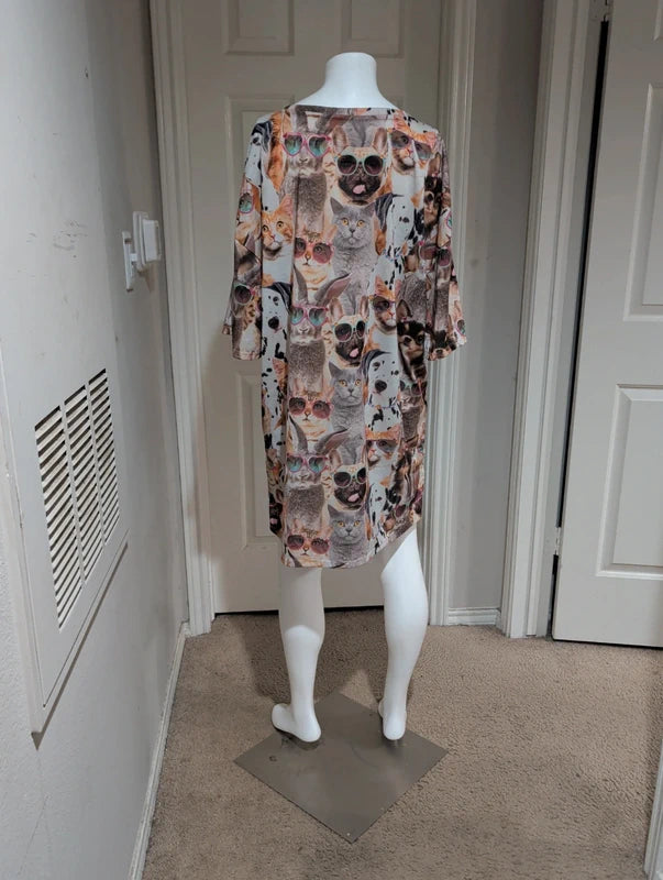Secret Treasures Cats & Dogs Nightgown Women's 2X-3X