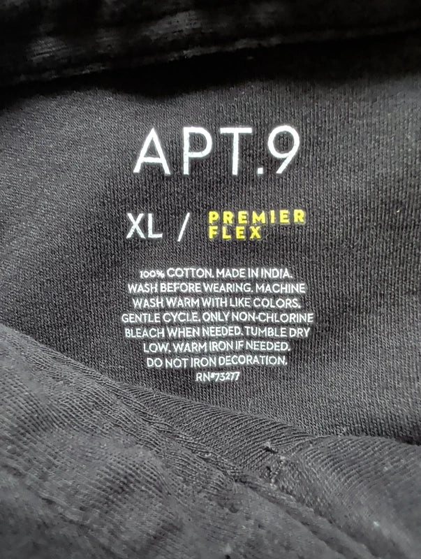 Apt. 9 Premiere Flex Men's Black Polo Shirt XL