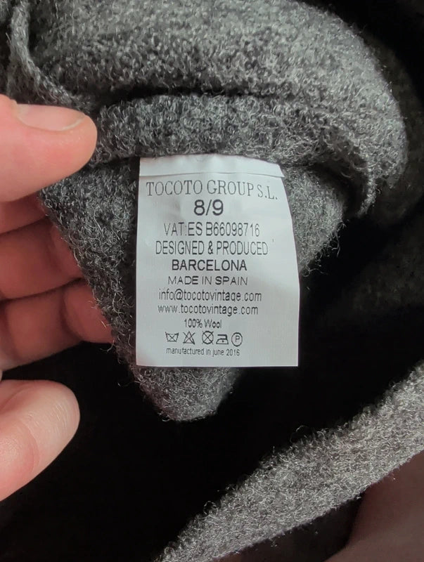 NWT Tacoto Vintage 100% Wool Midi Skirt Women's Medium