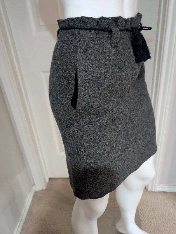 NWT Tacoto Vintage 100% Wool Midi Skirt Women's Medium