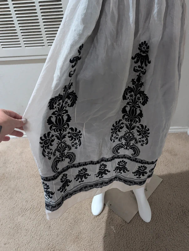 Lightweight Lapis Strapless Cocktail Maxi Dress O/S
