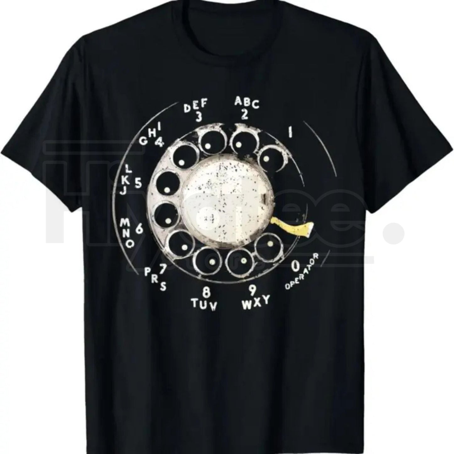 "Vintage Rotary Phone Dial" – Retro Tech Aesthetic Women's Graphic Top