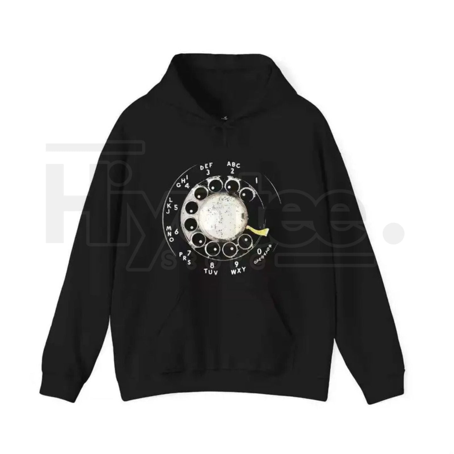 "Vintage Rotary Phone Dial" – Retro Tech Aesthetic Women's Graphic Top