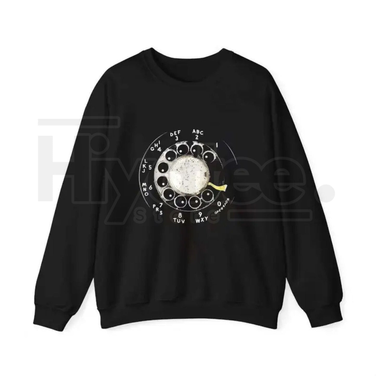 "Vintage Rotary Phone Dial" – Retro Tech Aesthetic Women's Graphic Top