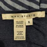 Max Studio Navy & Light Blue Striped Scoop-Neck Maxi Dress Women's Small