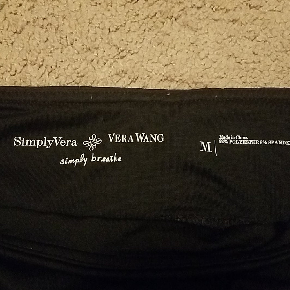 Vera Wang Athletic Pants Black Size M