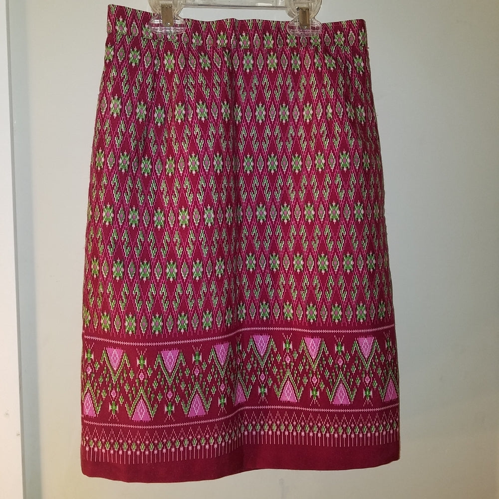 Eccentric Bold Pink Handmade Pencil Skirt size 00-2