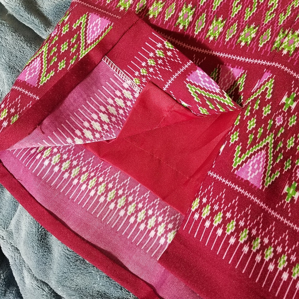Eccentric Bold Pink Handmade Pencil Skirt size 00-2
