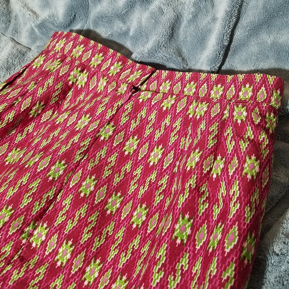 Eccentric Bold Pink Handmade Pencil Skirt size 00-2